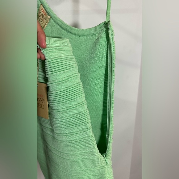 NWT Torn by Ronny Kobo Mint Green One Shoulder Bandage Dress Large - Picture 7 of 9